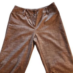 AB Studio Brown Cotton Pants Slacks Size 2